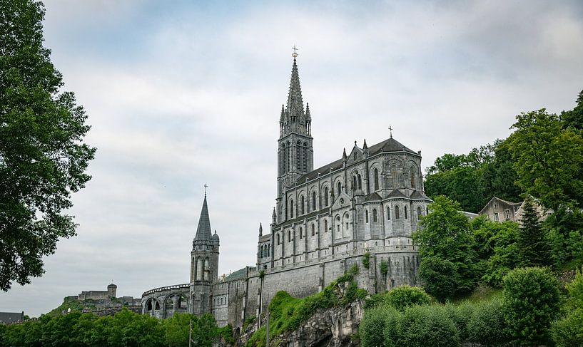 one of the churches in lourdes where pelgrims go in france by ChrisWillemsen