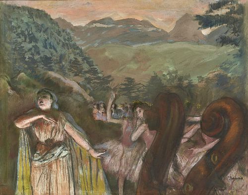 Aria na het ballet, Edgar Degas