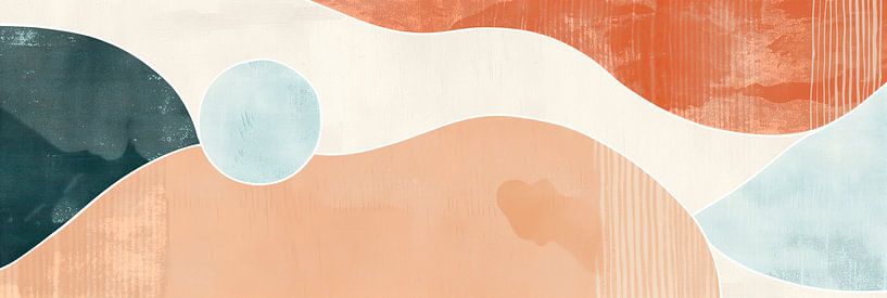 Verträumte Wellen der Farbe von Whale & Sons