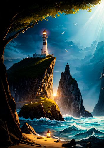 Beacon of Hope — Lighthouse on the Cliffs