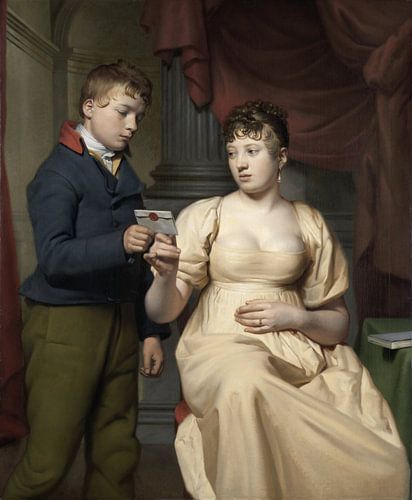 La lettre amiable, Willem Bartel van der Kooi, 1808.