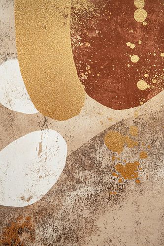 Motif abstrait aux tons chauds