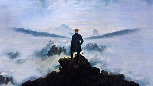 Wanderer über dem Nebelmeer - Caspar David Friedrich