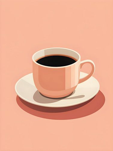 Abstract kopje koffie V4