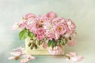 Bloem romantisch - rozen roze van Lizzy Pe thumbnail