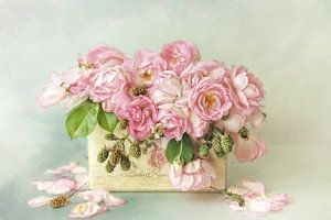 Fleur Romantique - roses roses sur Lizzy Pe