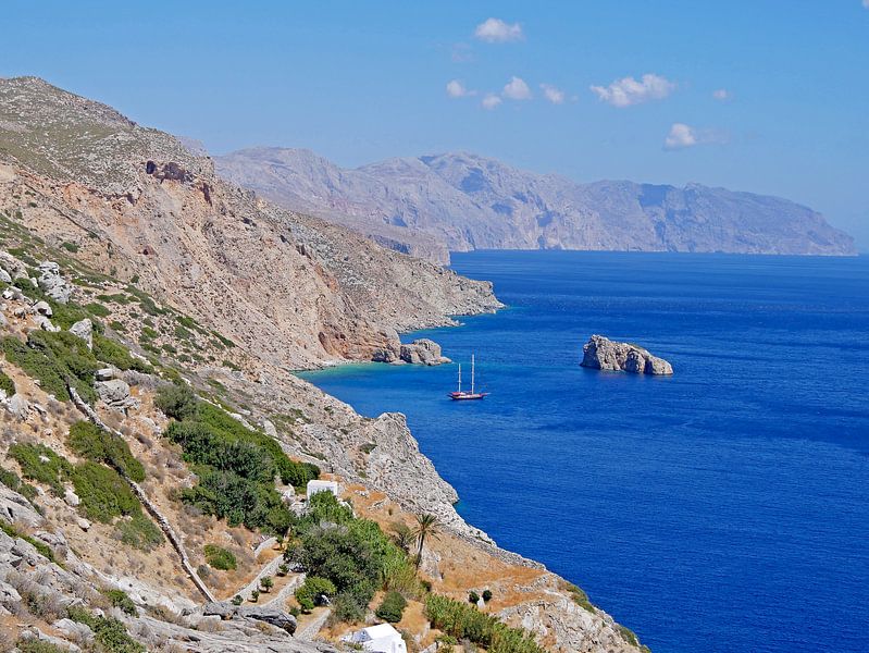 Plage d'Agia Anna - Amorgos - Grèce par Liefde voor Reizen