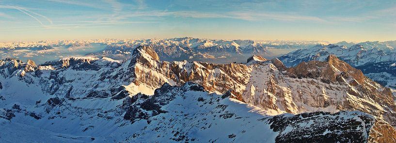 Winter View From Mount Säntis (2,502 m), Switzerland by Daphne Photography