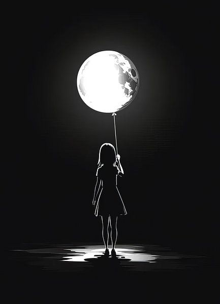 Mädchen in den Mond von TOAN TRAN