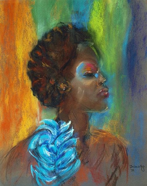 African photo model. by Ineke de Rijk