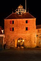 Vischpoort van Harderwijk in de avond