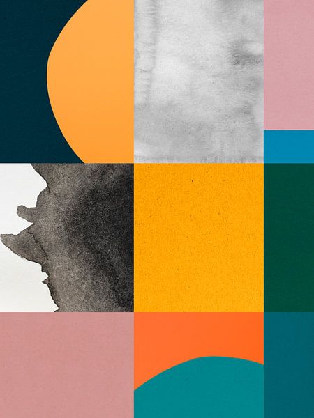 Geometrische collage 7 van Vitor Costa