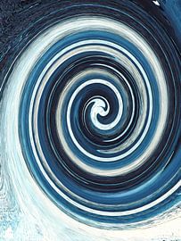 Oneindigheid 16 / Spiraal / Kleurwerveling van Kerstin Franz
