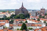 Blick über die Dächer der Hansestadt Rostock von Reiner Conrad Miniaturansicht