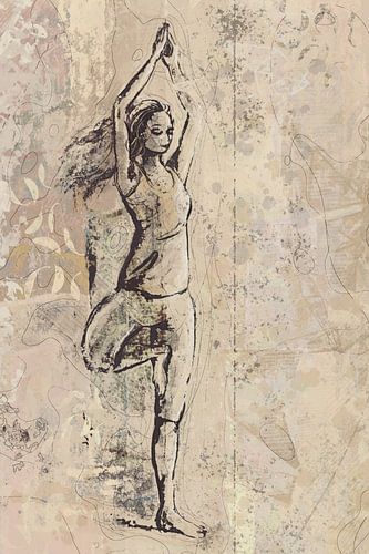 Yoga oefening - de boom - balans in lichaam en geest