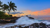 Sonnenaufgang Secret Beach, Maui, Hawaii von Henk Meijer Photography Miniaturansicht
