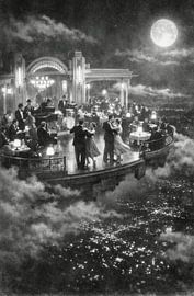 Boîte de nuit surréaliste flottante sur Digital Picture Art