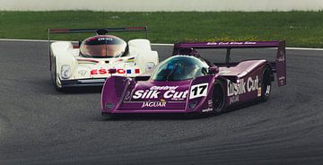 Jaguar XJR-14 vs Peugot 905 van Thijs Oorschot