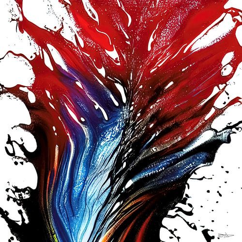 painting van alcohol ink en acryl