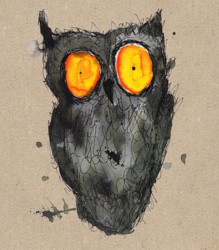 Scary owl by Bianca Wisseloo