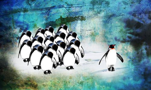 Sei ein anderer Pinguin.