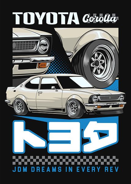 Toyota Corolla E20 JDM Auto von Adam Khabibi