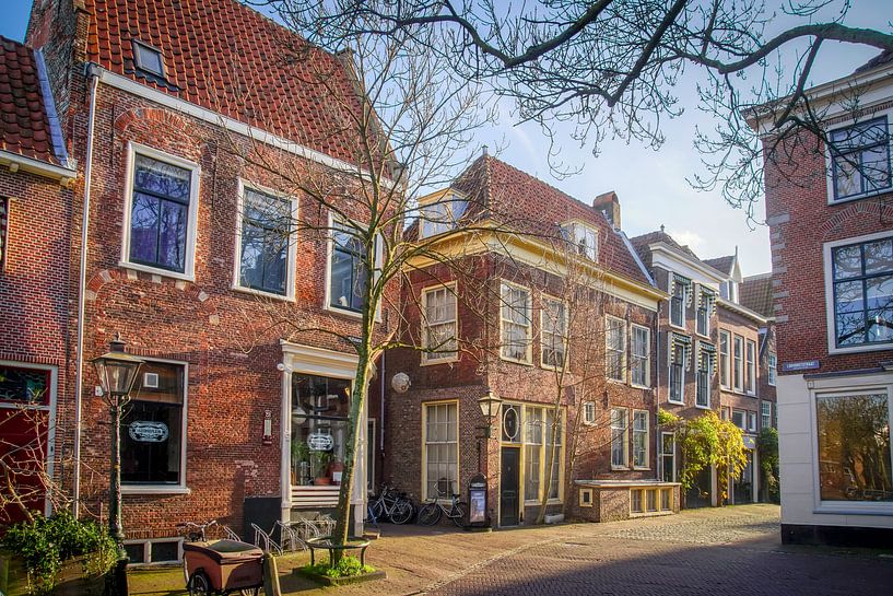 Pieterskerkgracht in Leiden van Dirk van Egmond