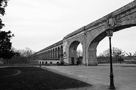 View of the aqueduct from the Promenade de Peyrou, Montpellier van Luis Boullosa