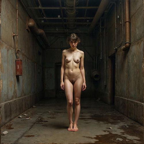Naakt in Fabriek