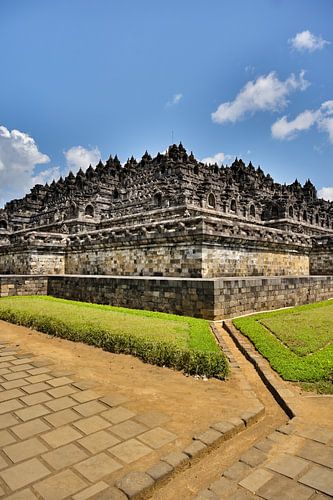 The majestic Buddhist temple of Borobudur in Java