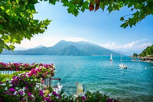 Blick auf den Comer See von Varenna aus