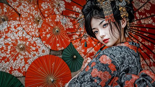 japanse kunst Geisha