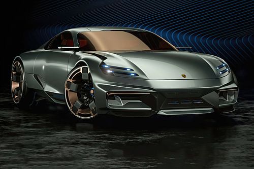 Porsche Cyber 6, sports car. Concept car