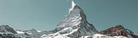 Matterhorn Berg mit kleiner Wolke auf der Spitze von Besa Art Miniaturansicht