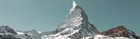 Matterhornberg met kleine wolk bovenop