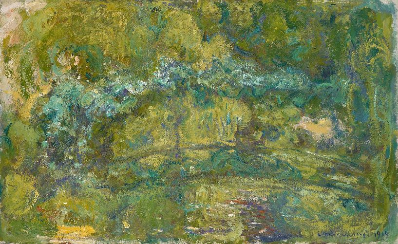 Der Steg über den Seerosenteich, Claude Monet von Meisterhafte Meister