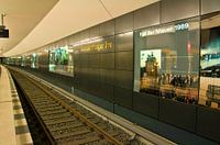 Metrolijn U5 bij de Brandenburger Tor in Oost-Berlijn