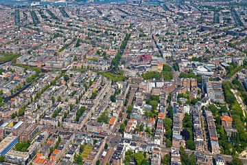 Luchtfoto oud-west te Amsterdam