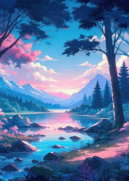 Anime-landschap V17 van artisticdesign1903