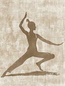 Frau malt Yoga | Eleganz in der Stille