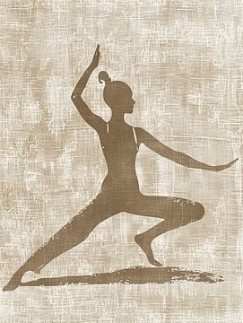 Vrouwenschilderij Yoga | Elegance in Stillness van Modern Collection