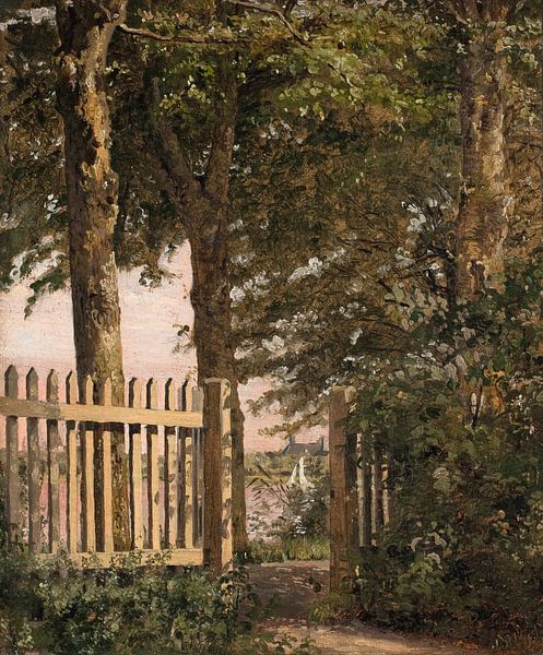 The Garden Gate of the Artist’s Home at Blegdammen, Christen Købke by Masterful Masters