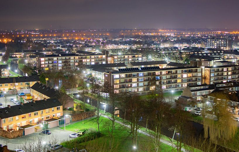 Papendrecht,Westpolder in the early evening by Michel Van Giersbergen