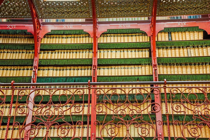 Handelingenkamer in Den Haag, bibliotheek door Cornelis Hendrik Peters van Jan Fritz