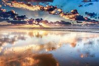 Wolken über der Nordsee mit einem Sonnenuntergang von eric van der eijk Miniaturansicht