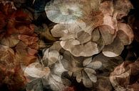 Antique autumn flowers in earthy colours by Mad Dog Art thumbnail