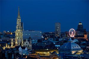 Brussels blue hour van Werner Lerooy