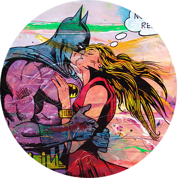 Batman Kissing van Frans Mandigers