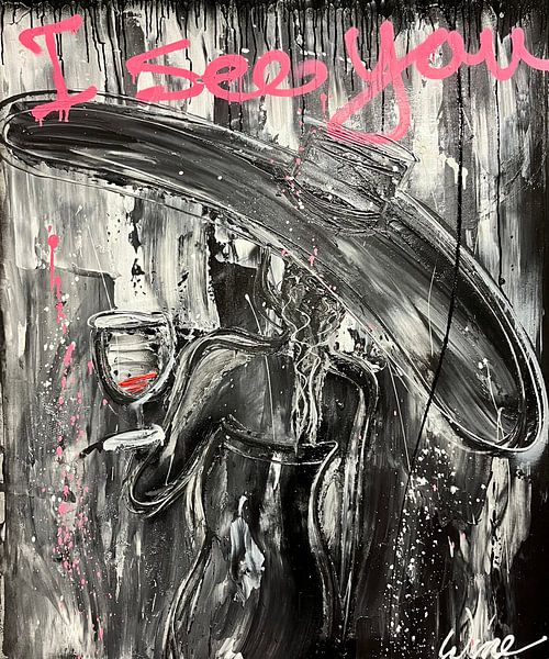 I see you - by Geoffrey Wijn (Wine) by Geoffrey Wijn - WINE ART GALLERY