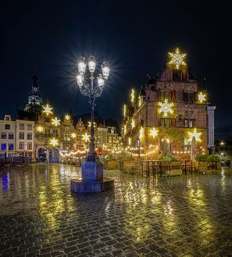 Grote Markt Nijmegen Kerst editie van Mario Visser
